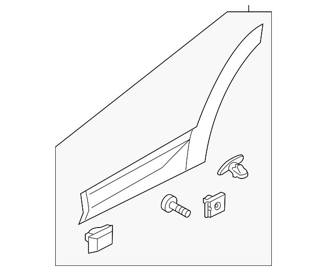87732-4Z000 SIDE MOLDING, RIGHT