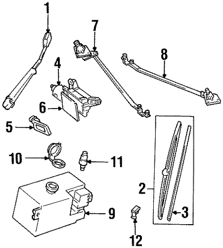 C2500 WIPER & WASHER COMPONENTS