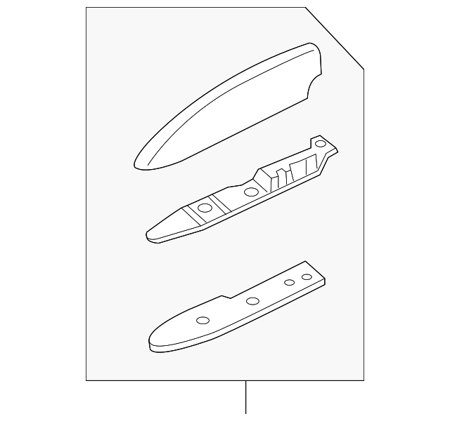 88937288 Деталь FRONT SUPPORT, LEFT