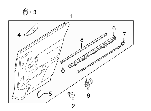 Quest INTERIOR TRIM - SIDE DOOR