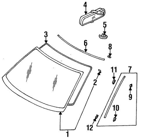 Legacy GLASS - WINDSHIELD