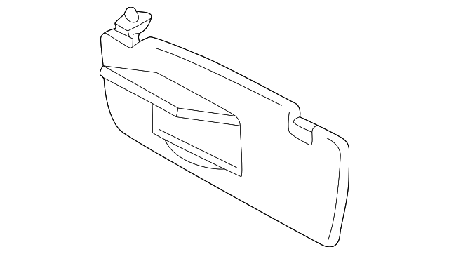 3B0857551E3PS Деталь SUNVISOR, LEFT