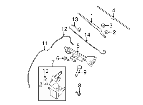 Altima WIPER & WASHER COMPONENTS