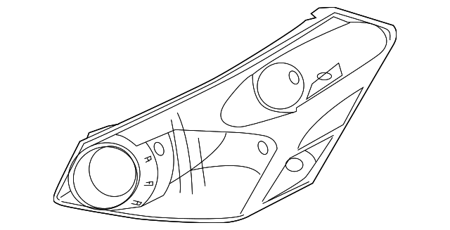 26014-5Z000 Деталь LENS & HOUSING, RIGHT