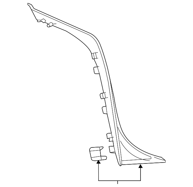 22989376 Деталь FINISH MOLDING, RIGHT