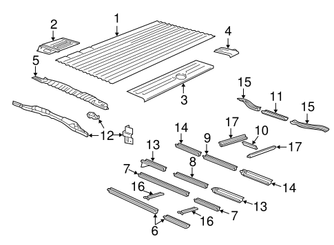 Express 1500 REAR FLOOR & RAILS