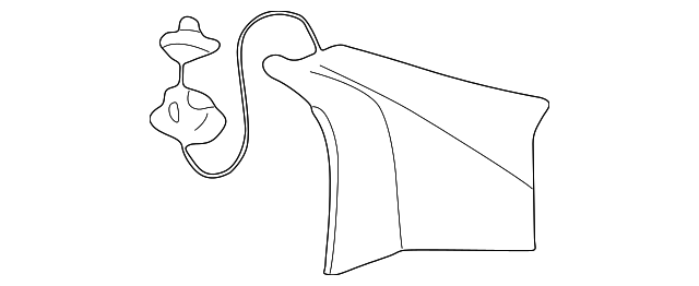 YC3Z7831011AAA Деталь CORNER TRIM, LEFT