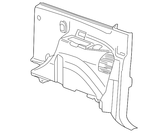 2C7Z7831013AAC Деталь QTR TRIM PANEL, LEFT