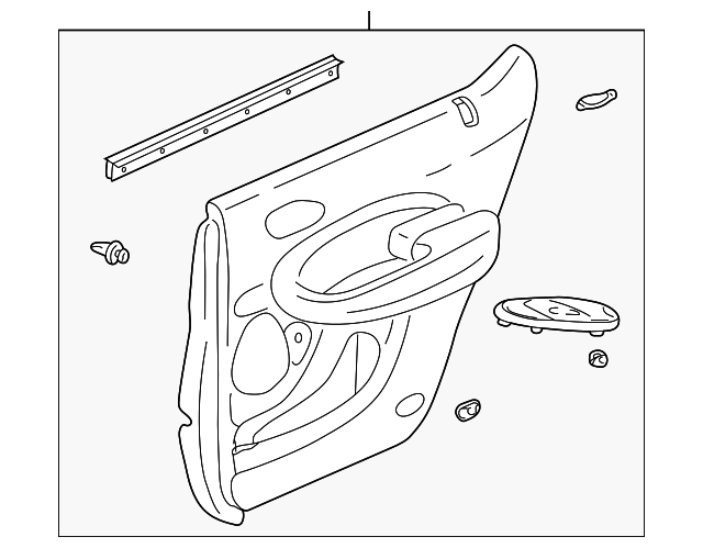 83783-S3V-A01ZA Деталь LINING, L. RR. DOOR *NH167L* (LEA) (GRAP