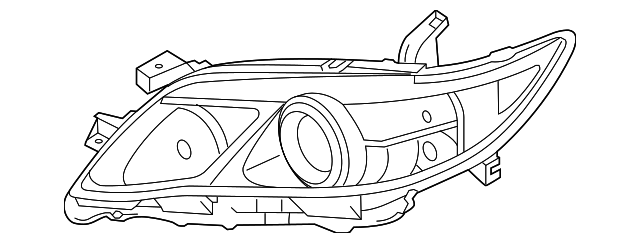 81170-33700 Деталь HEADLAMP, LEFT