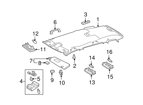 Highlander INTERIOR TRIM - ROOF 4