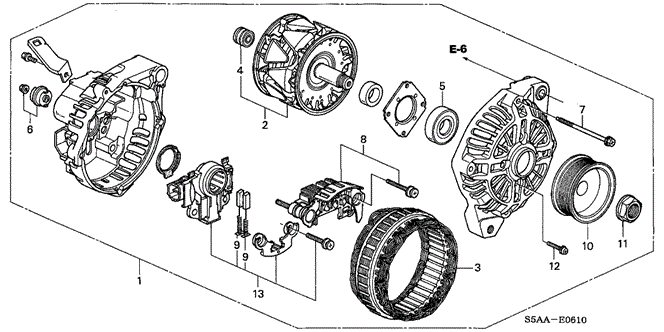 ENGINE/ALTERNATOR (MITSUBISHI) for 2004 Honda CIVIC SEDAN #1