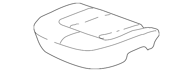 88957762 Деталь SEAT CUSHION PAD, LEFT
