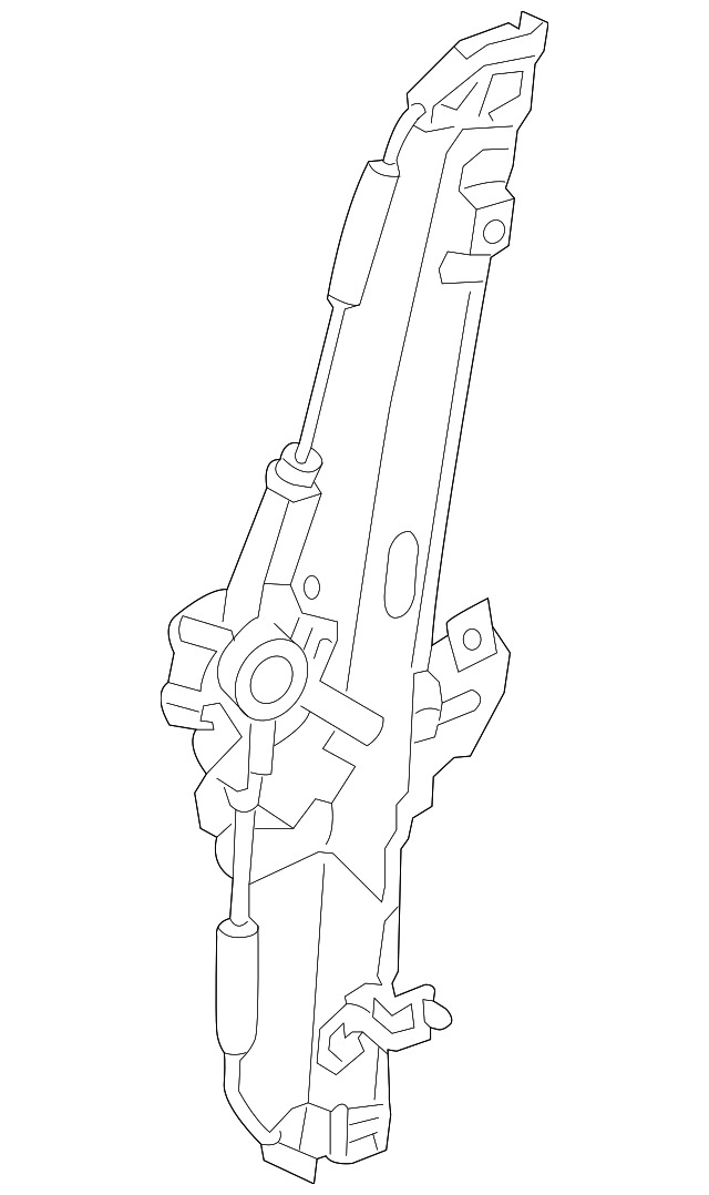 82401-1W000 Деталь WINDOW REGULATOR, LEFT