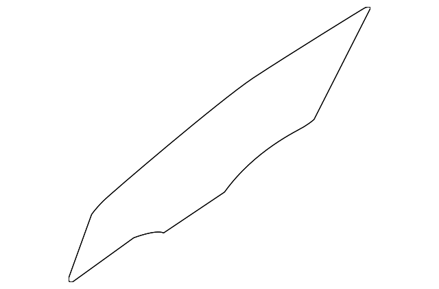 82411-1W010 Деталь DOOR GLASS, LEFT