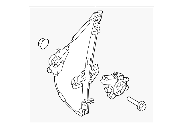 82401-1W020 Деталь WINDOW REGULATOR, LEFT