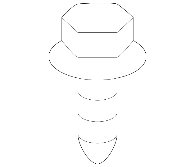 000000-000530 BUMPER COVER SCREW, RIGHT