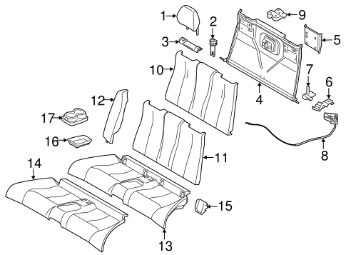 M235i REAR SEAT COMPONENTS 3