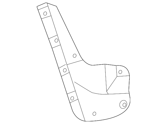 76625-35250 Деталь MUD GUARD, RIGHT