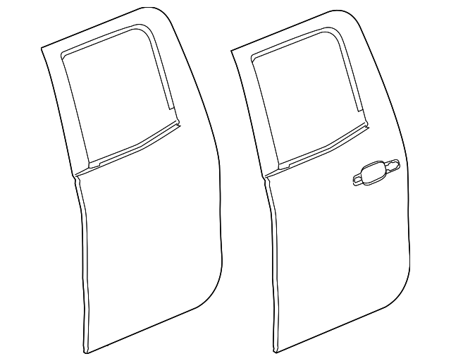 23224331 Деталь DOOR SHELL, RIGHT