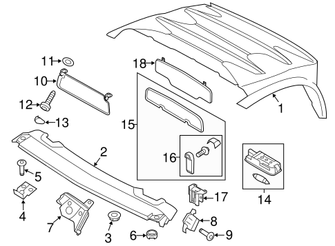 R8 INTERIOR TRIM - CONVERTIBLE TOP
