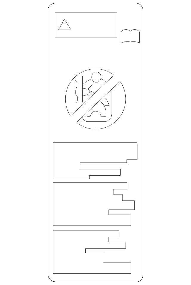 74596-53011 AIR BAG LABEL, RIGHT