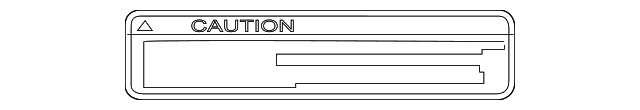 74543-60510 INFO LABEL, LEFT