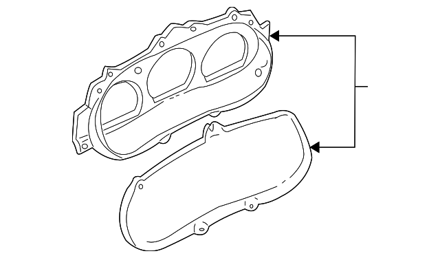ZZR055446 Деталь CLUSTER COVER