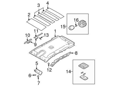Sorento INTERIOR TRIM - ROOF 2