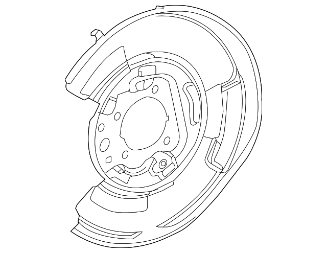 46504-24110 BACKING PLATE, LEFT