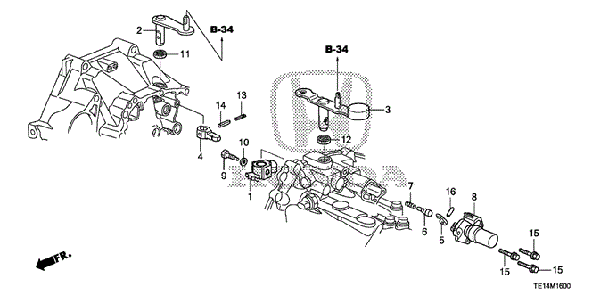 ACCORD COUPE MT SHIFT LEVER (V6)