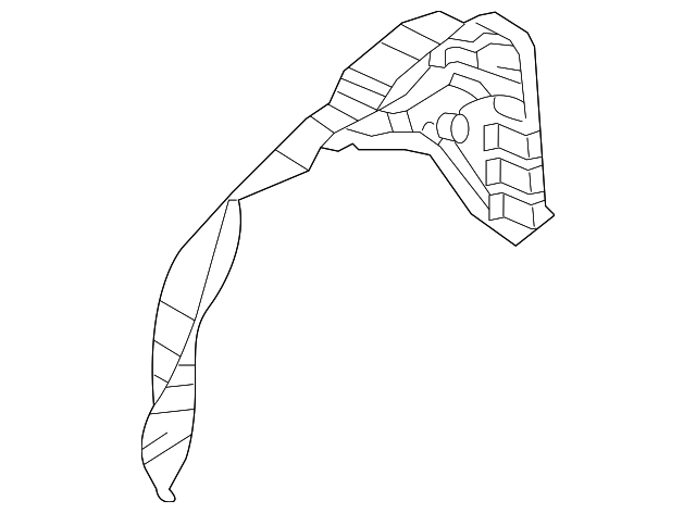 3B9-803-435-A Деталь OUTER WHEELHOUSE, LEFT