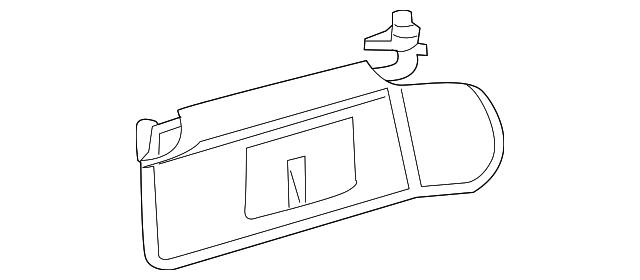 15938026 Деталь SUNVISOR, LEFT