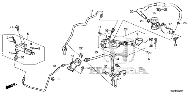 CHASSIS/CLUTCH MASTER CYLINDER for 2010 Honda FIT #1