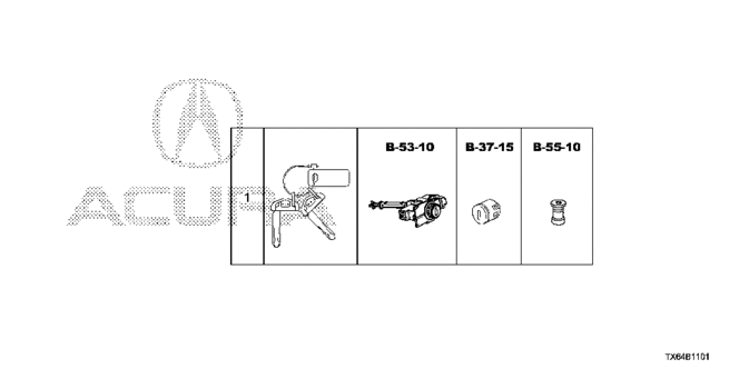 ILX KEY CYLINDER SET