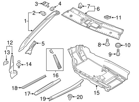R8 INTERIOR TRIM - PILLARS 2