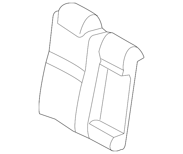 71077-06J92-B2 Деталь SEAT BACK COVER, RIGHT