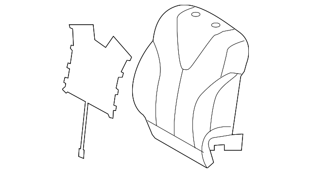 71073-06B70-B2 Деталь SEAT BACK COVER, RIGHT