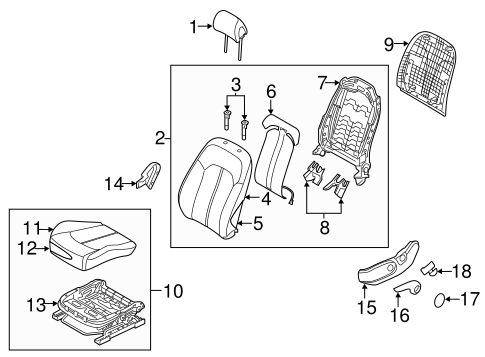 Sonata DRIVER SEAT COMPONENTS 3