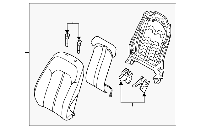 88300-C2000-SMH Деталь SEAT BACK ASSY