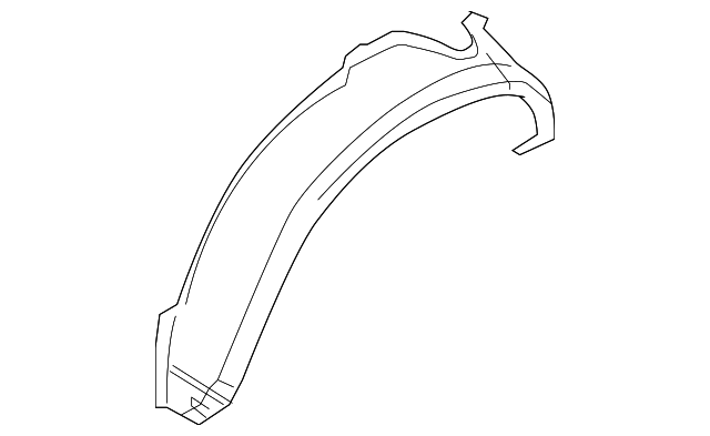 5114202AA Деталь OUTER WHEELHOUSE, RIGHT