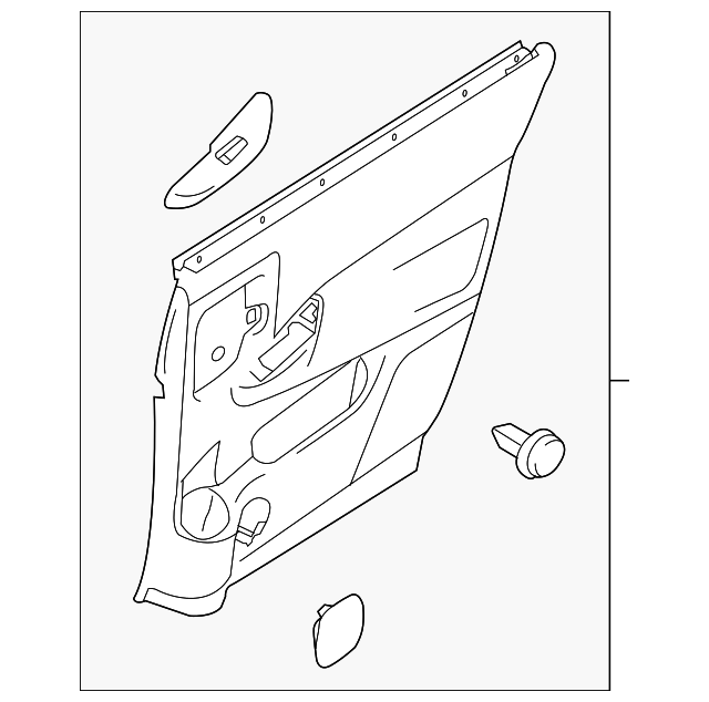 97930-1JA0B Деталь DOOR TRIM PANEL, RIGHT
