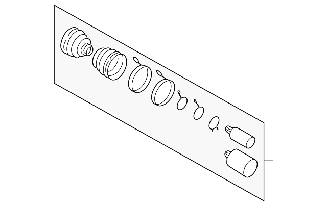 0K52Y-2253X Деталь BOOT KIT, LEFT