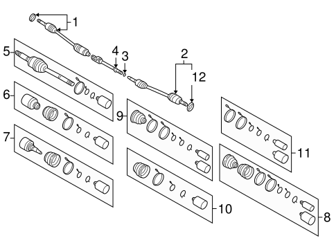 Sedona DRIVE AXLES