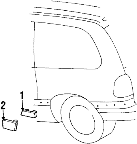 Grand Caravan EXTERIOR TRIM - SIDE PANEL 2