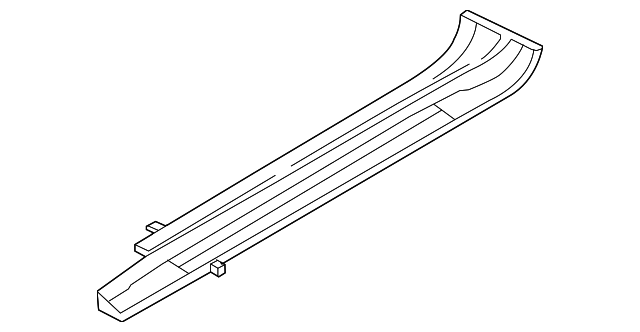 8J0-853-492-G-01C SILL PLATE, RIGHT