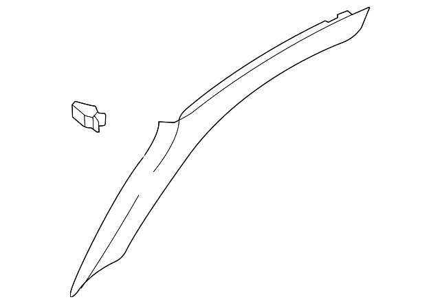 8J8-867-234-C-T96 WNDSHLD PLR TRIM, RIGHT