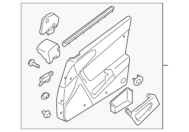FE0568450B02 Деталь DOOR TRIM PANEL, LEFT