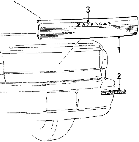Catera EXTERIOR TRIM - TRUNK
