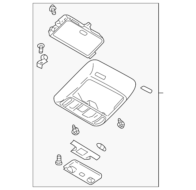 92151AC002GF Деталь OVERHEAD CONSOLE